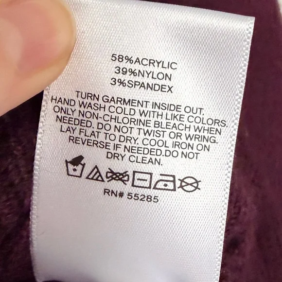 🩵 5 for $25 EXPRESS • burgundy cardigan with jewel buttons - Picture 4 of 4